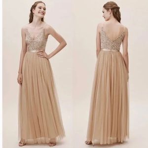 BHLDN Avery Sequin Tulle Bridesmaid Dress Gown